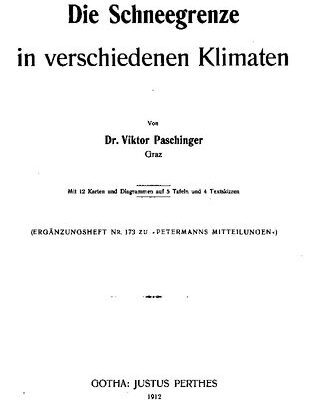 خرید و دانلود نسخه کامل کتاب Die Schneegrenze in verschiedenen Klimaten