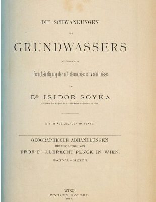 خرید و دانلود نسخه کامل کتاب Die Schwankungen des Grundwassers mit besonderer Berücksichtigung der mitteleuropäischen Verhältnisse