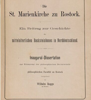 خرید و دانلود نسخه کامل کتاب Die St. Marienkirche zu Rostock. Ein Beitrag zur Geschichte des mittelalterlichen Backsteinbaues in Norddeutschland