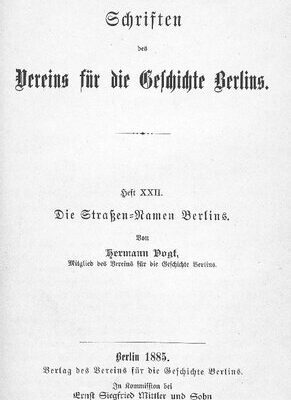 خرید و دانلود نسخه کامل کتاب Die Straßen-Namen Berlins