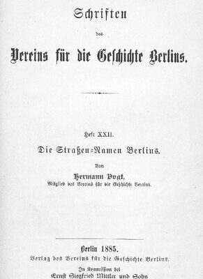 خرید و دانلود نسخه کامل کتاب Die Straßennamen Berlins