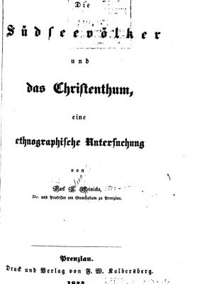 خرید و دانلود نسخه کامل کتاب Die Südseevölker und das Christenthum, eine ethnographische Untersuchung