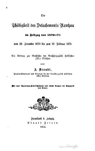 خرید و دانلود نسخه کامل کتاب Die Tätigkeit des Detachements Rantzau im Feldzug von 1870-71 vom 20. Dezember 1870 bis zum 19. Februar 1871 ; ein Beitrag zur Geschichte der Großherzoglich Hessischen (25.) Division_68d0239f0423c.jpeg خرید و دانلود نسخه کامل کتاب Die Tätigkeit des Detachements Rantzau im Feldzug von 1870-71 vom 20. Dezember 1870 bis zum 19. Februar 1871 ; ein Beitrag zur Geschichte der Großherzoglich Hessischen (25.) Division