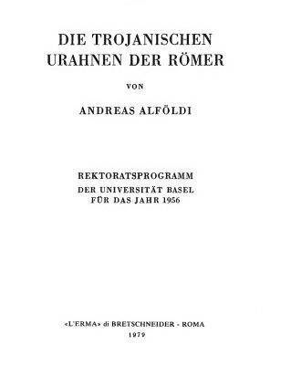 خرید و دانلود نسخه کامل کتاب Die Trojanischen Urahnen der Römer