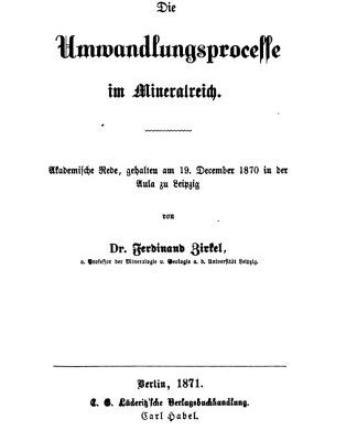 خرید و دانلود نسخه کامل کتاب Die Umwandlungsproceffe [Umwandlungsprozesse] im Mineralreich. Akademische Rede, gehalten am 19. December 1870 in der Aula zu Leipzig
