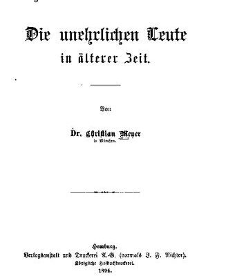 خرید و دانلود نسخه کامل کتاب Die unehrlichen Leute in älterer Zeit