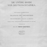 خرید و دانلود نسخه کامل کتاب Die Untere Kreide von Deutsch-Ostafrika