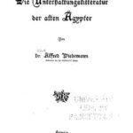 خرید و دانلود نسخه کامل کتاب Die Unterhaltungsliteratur der alten Ägypter