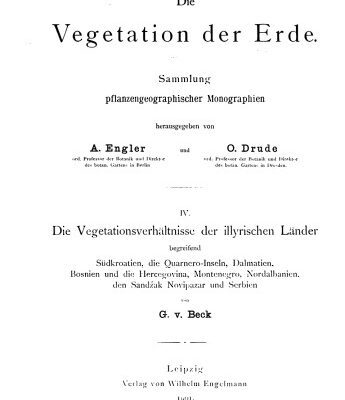 خرید و دانلود نسخه کامل کتاب Die Vegetationsverhältnisse der illyrischen Länder begreifend Südkroatien, die Quarnero-Inseln, Dalmatien, Bosnien und die Hercegovina [Herzegowina], Montenegro, Nordalbanien, den Sandzak Novipazar und Serbien