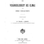 خرید و دانلود نسخه کامل کتاب Die Veränderlichkeit des Klimas und ihre Ursachen
