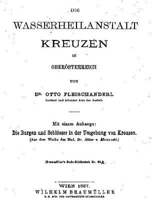 خرید و دانلود نسخه کامل کتاب Die Wasserheilanstalt Kreuzen in Oberösterreich