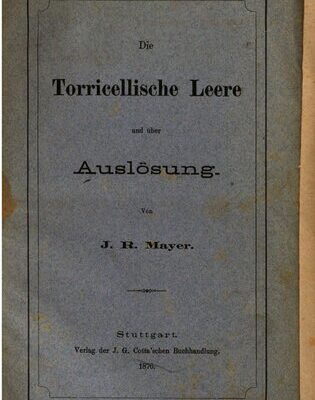 خرید و دانلود نسخه کامل کتاب DieTorricellische Leere und über Auslösung