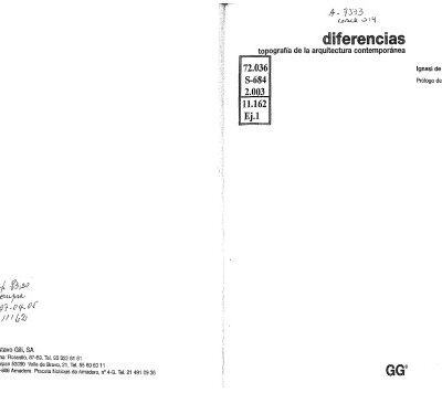 خرید و دانلود نسخه کامل کتاب Diferencias: Topografía de la Arquitectura Contemporánea