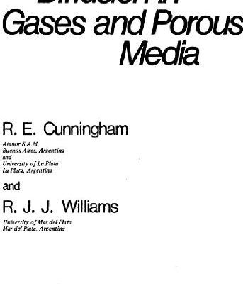 خرید و دانلود نسخه کامل کتاب Diffusion in gases and porous media
