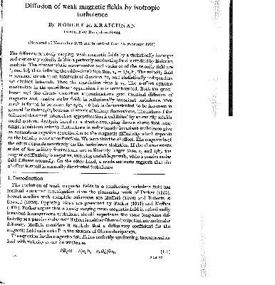 خرید و دانلود نسخه کامل کتاب Diffusion of magnetic fields