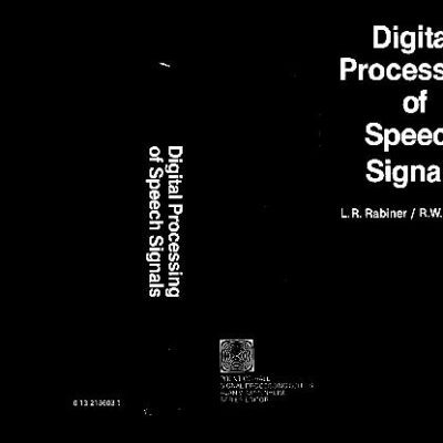 خرید و دانلود نسخه کامل کتاب Digital Processing of Speech Signals