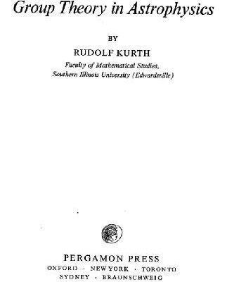 خرید و دانلود نسخه کامل کتاب Dimensional analysis and group theory in astrophysics