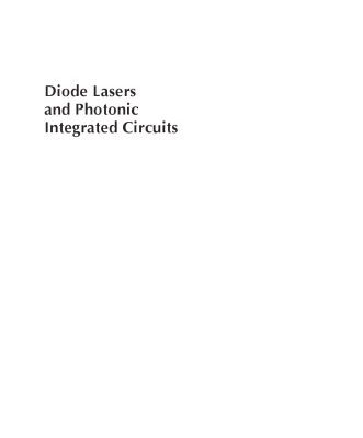 خرید و دانلود نسخه کامل کتاب Diode Lasers and Photonic Integrated Circuits, Second Edition