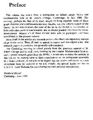 خرید و دانلود نسخه کامل کتاب Directions in Infinite Graph Theory and Combinatorics: With an introduction by C.St.J.A. Nash-Williams