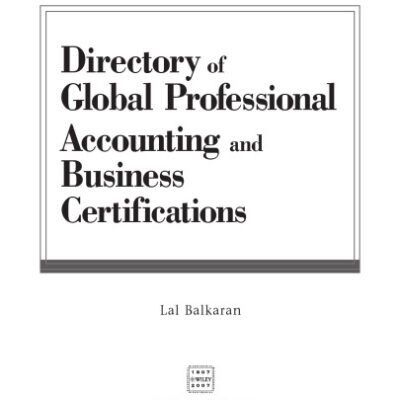 خرید و دانلود نسخه کامل کتاب Directory of Global Professional Accounting and Business Certifications