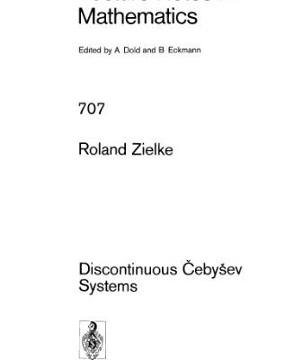 خرید و دانلود نسخه کامل کتاب Discontinuous Chebyshev Systems