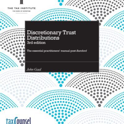 خرید و دانلود نسخه کامل کتاب Discretionary trust distributions : the essential practitioners’ manual post-Bamford
