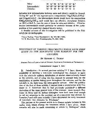 خرید و دانلود نسخه کامل کتاب Discussion of various treatments which have been given to the non-static kine element for the universe