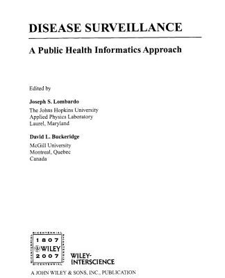 خرید و دانلود نسخه کامل کتاب Disease Surveillance: A Public Health Informatics Approach