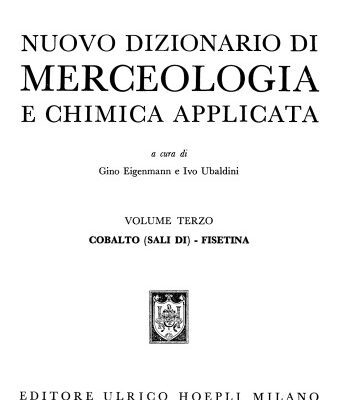 خرید و دانلود نسخه کامل کتاب Dizionario di Merceologia e Chimica Applicata
