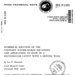 خرید و دانلود نسخه کامل کتاب Donovan Numerical solution of the unsteady navier-stokes equations and application to flow in a rectangular cavity with a moving wall