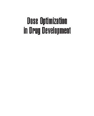خرید و دانلود نسخه کامل کتاب Dose Optimization in Drug Development