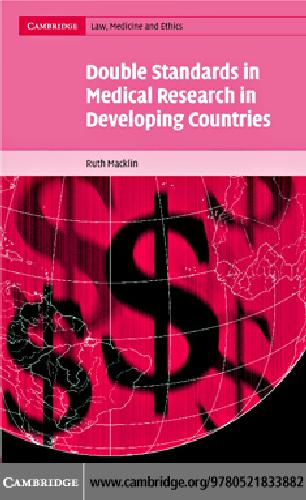 خرید و دانلود نسخه کامل کتاب Double standards medical research developing countries_68b739e5c2619.jpeg خرید و دانلود نسخه کامل کتاب Double standards medical research developing countries