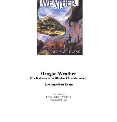 خرید و دانلود نسخه کامل کتاب Dragon Weather (The first book in the Obsidian Chronicles series)