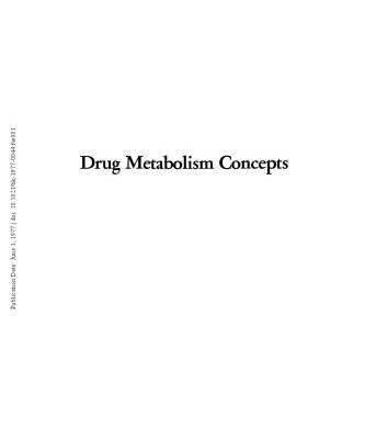 خرید و دانلود نسخه کامل کتاب Drug Metabolism Concepts