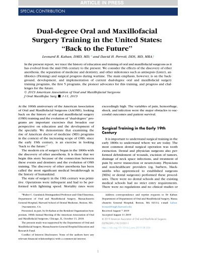 خرید و دانلود نسخه کامل کتاب Dual-degree Oral and Maxillofacial Surgery Training in the United States: “Back to the Future”_68bbe58510f40.jpeg خرید و دانلود نسخه کامل کتاب Dual-degree Oral and Maxillofacial Surgery Training in the United States: “Back to the Future”