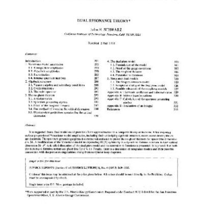 خرید و دانلود نسخه کامل کتاب Dual resonance theory