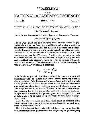 خرید و دانلود نسخه کامل کتاب Duration of Molecules in Upper Quantum States