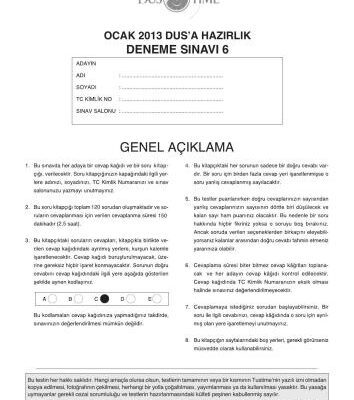 خرید و دانلود نسخه کامل کتاب Dus Deneme Sınavları