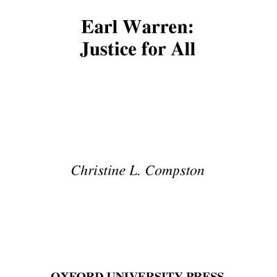 خرید و دانلود نسخه کامل کتاب Earl Warren: Justice for All (Oxford Portraits)