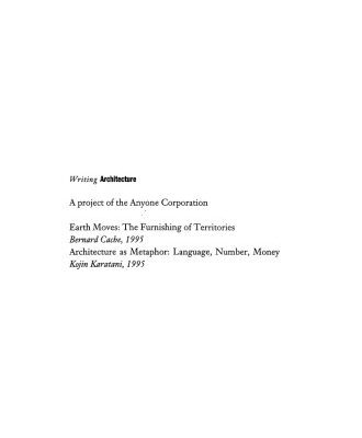 خرید و دانلود نسخه کامل کتاب Earth Moves: The Furnishing of Territories (Writing Architecture)