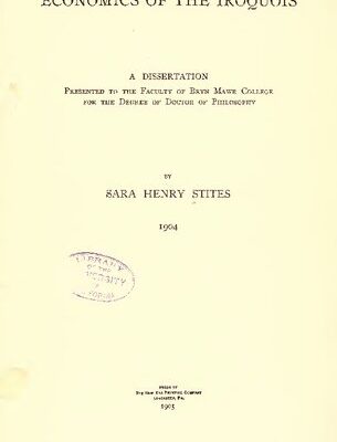 خرید و دانلود نسخه کامل کتاب Economics of the Iroquois