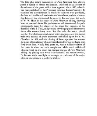 خرید و دانلود نسخه کامل کتاب Editing Piers Plowman: The Evolution of the Text