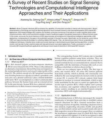خرید و دانلود نسخه کامل کتاب EEG-Based Brain-Computer Interfaces (BCIs): A Survey of Recent Studies on Signal Sensing Technologies and Computational Intelligence Approaches and Their Applications
