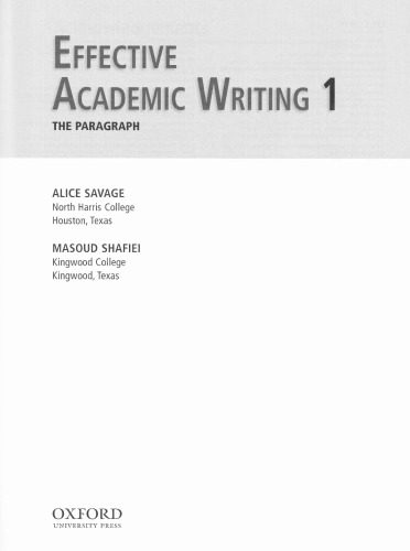 خرید و دانلود نسخه کامل کتاب Effective Academic Writing 1 Student Book: The Paragraph (v. 1)_68d47ef00fa41.jpeg خرید و دانلود نسخه کامل کتاب Effective Academic Writing 1 Student Book: The Paragraph (v. 1)