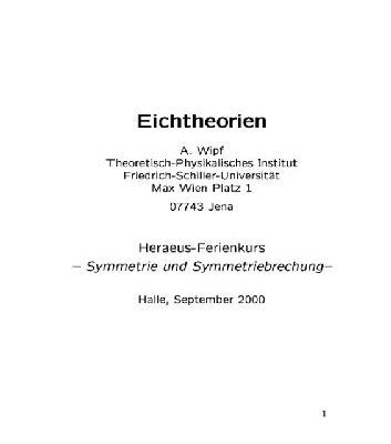 خرید و دانلود نسخه کامل کتاب Eichtheorien