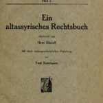 خرید و دانلود نسخه کامل کتاب Ein altassyrisches Rechtsbuch