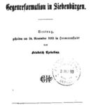 خرید و دانلود نسخه کامل کتاب Ein Bild aus der Zeit der Gegenreformation in Siebenbürgen. Vortrag, gehalten am 24. November 1883 in Hermannstadt