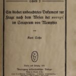 خرید و دانلود نسخه کامل کتاب Ein bisher unbeachtetes Dokument zur Frage nach dem Wesen der katochē  im Serapeum von Memphis