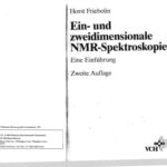 خرید و دانلود نسخه کامل کتاب Ein- und zweidimensionale NMR-Spektroskopie : eine Einführung