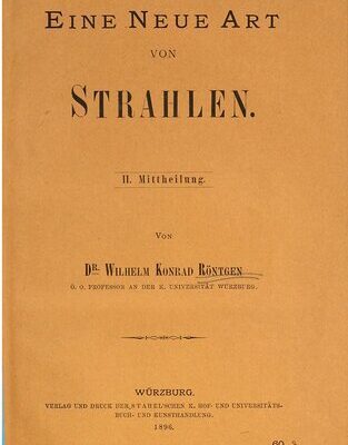 خرید و دانلود نسخه کامل کتاب Eine neue Art von Strahlen. II. Mitteilung